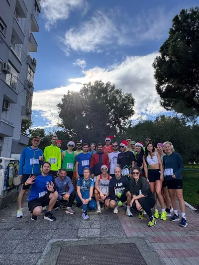 A photograph from the 2024 Limassol Santa Run.