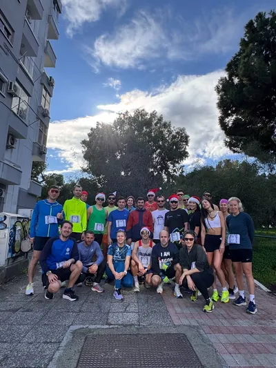 A photograph from the 2024 Limassol Santa Run.