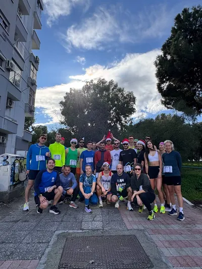 A photograph from the 2024 Limassol Santa Run.
