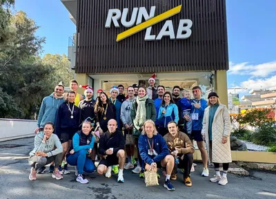 A photograph from the 2024 Limassol Santa Run.
