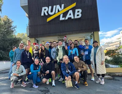 A photograph from the 2024 Limassol Santa Run.