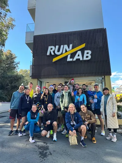 A photograph from the 2024 Limassol Santa Run.