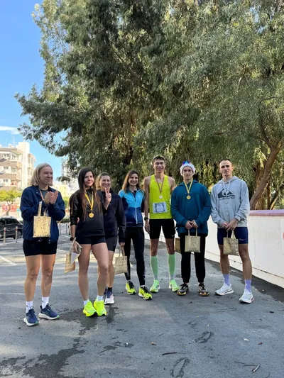 A photograph from the 2024 Limassol Santa Run.