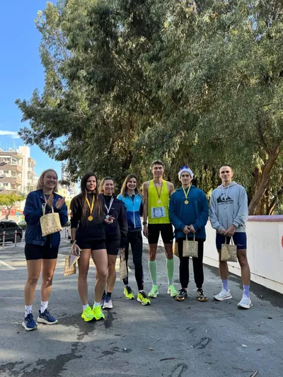 A photograph from the 2024 Limassol Santa Run.