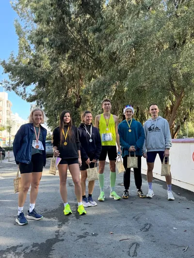 A photograph from the 2024 Limassol Santa Run.