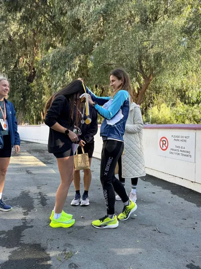 A photograph from the 2024 Limassol Santa Run.
