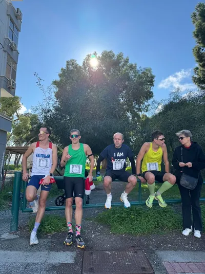 A photograph from the 2024 Limassol Santa Run.